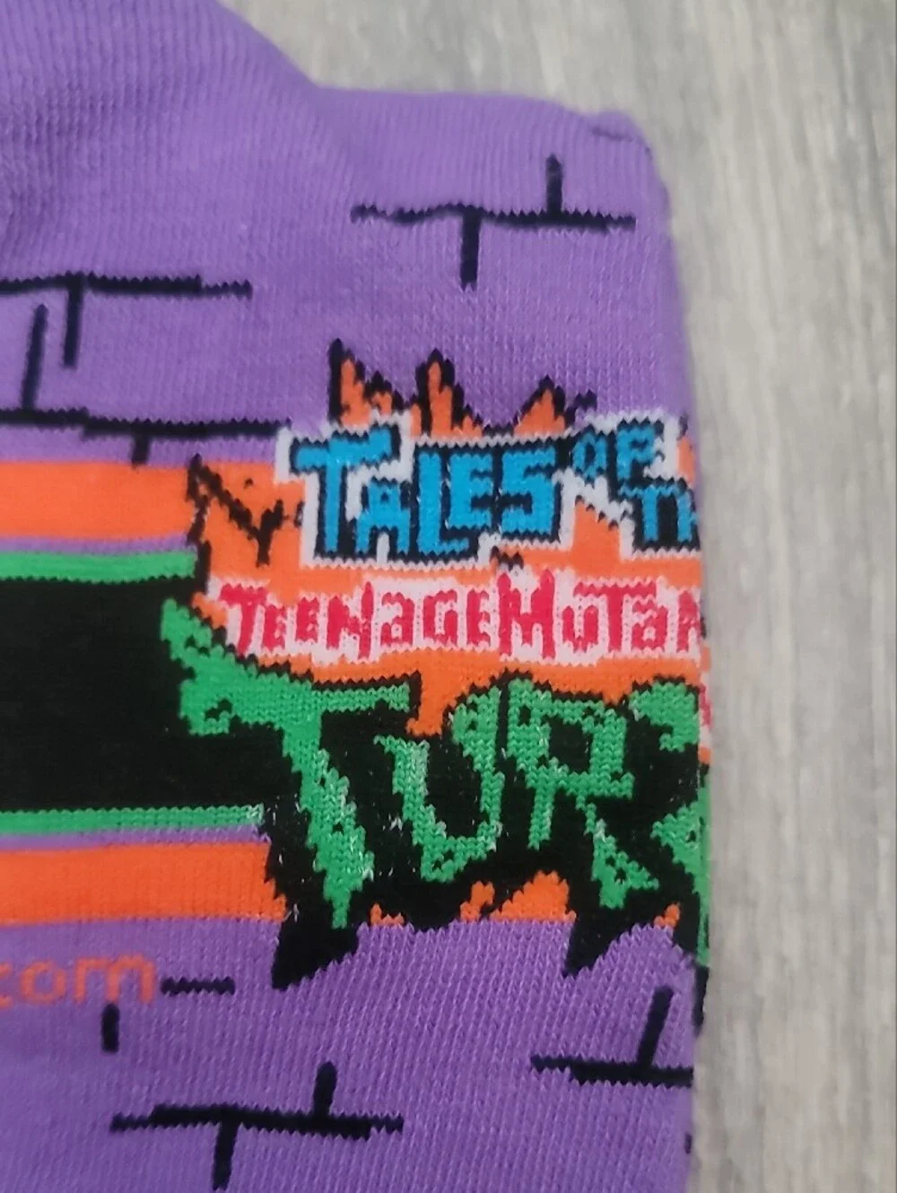 Teenage Mutant Ninja Turtles TMNT Purple Donatello Casual Crew Socks